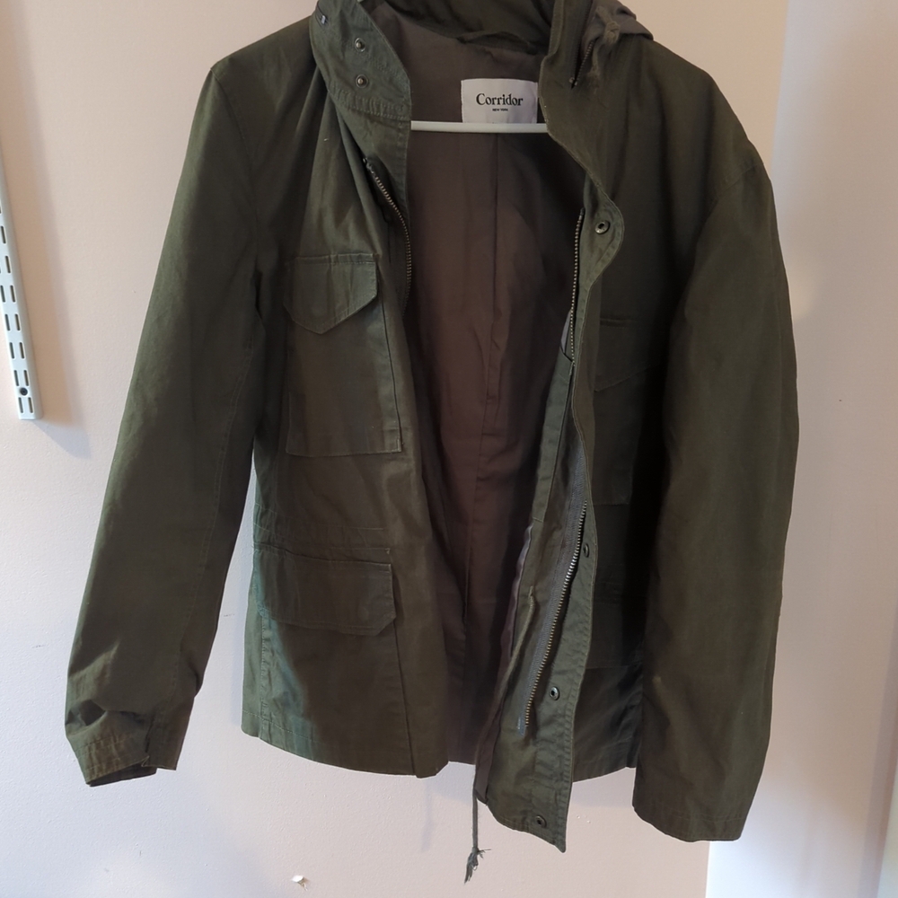 LNWOT Corridor Waxed Cotton M65 Green Field Jacket Large MSRP $450